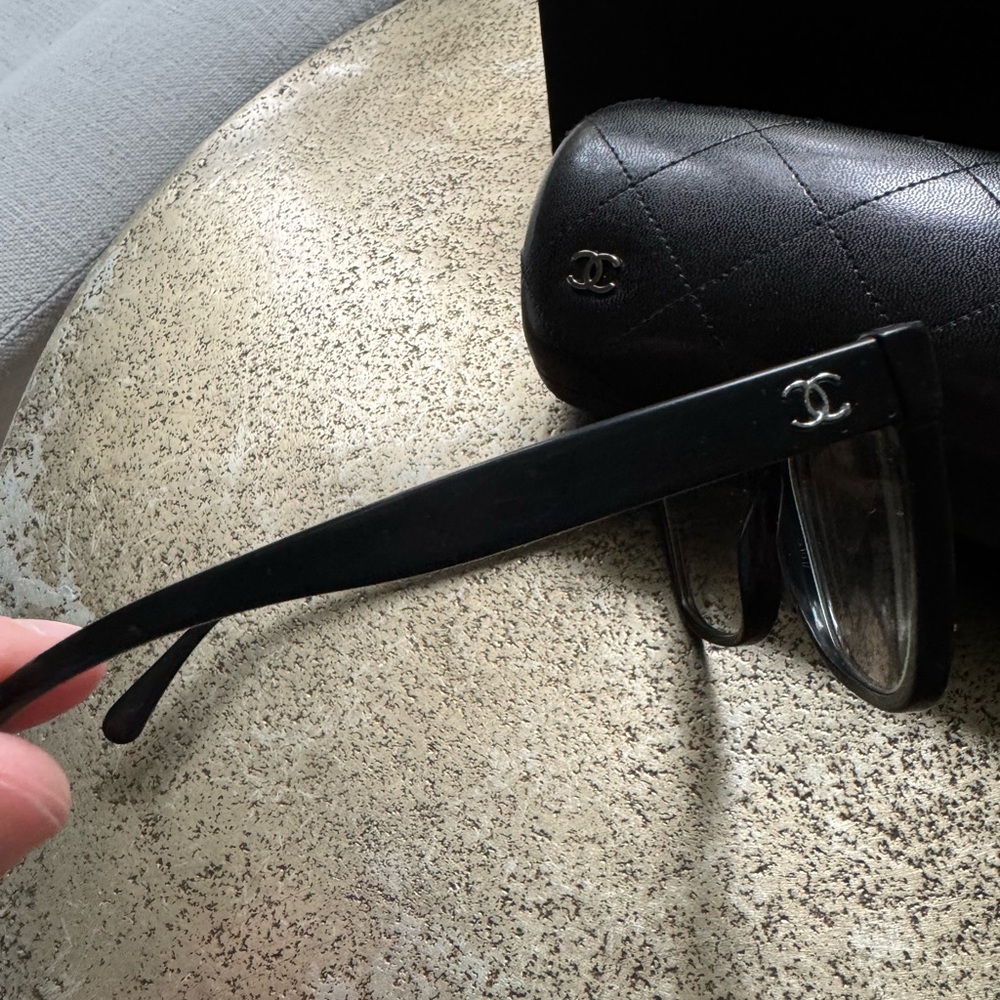 CHANEL Black prescription glasses, with Case and with Soft Pouch. - Picture 8 of 16